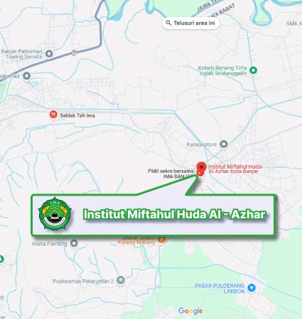 Peta Lokasi Institut Miftahul Huda Al-Azhar Nomor