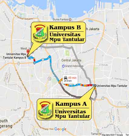 Campus Location Universitas Mpu Tantular Jakar Nomor