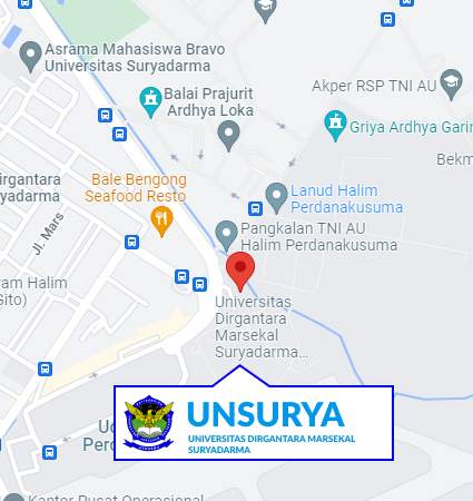 Campus Location UNSURYA Jakarta Nomor